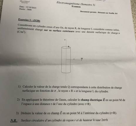 Sujet 1 - Page 1